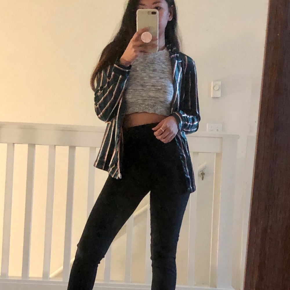Forever 21 Velvet Button Down